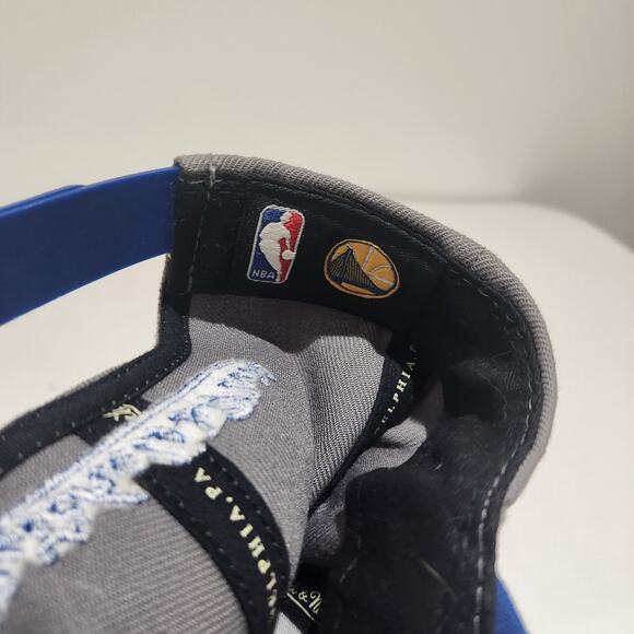 Golden State Warriors Hat Cap NBA Basketball Mitchell & Ness Snapback Grey - Picture 8 of 8